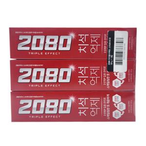 [애경] 2080트리플이펙트치약(스트롱민트향)_120g*3개입